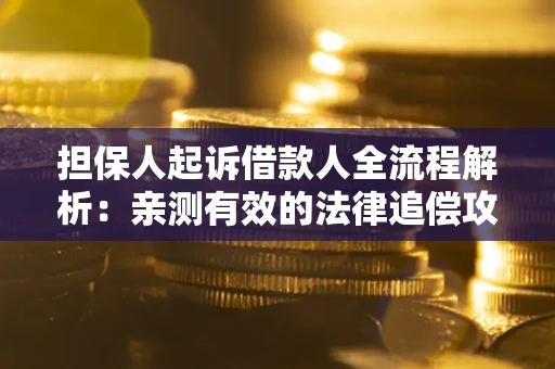 济南担保人起诉借款人全流程解析：亲测有效的法律追偿攻略