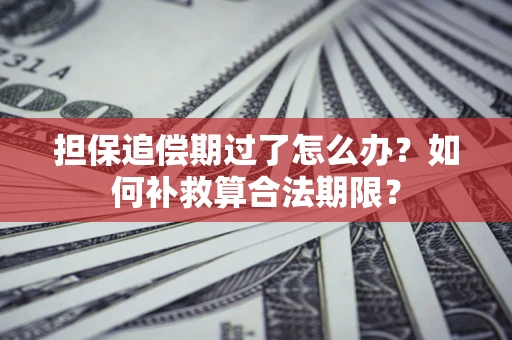 济南担保追偿期过了怎么办？如何补救算合法期限？
