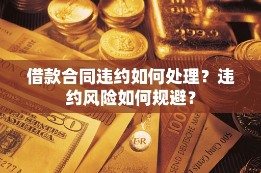 济南借款合同违约如何处理？违约风险如何规避？