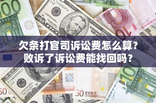 济南欠条打官司诉讼费怎么算？败诉了诉讼费能找回吗？