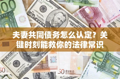 济南夫妻共同债务怎么认定？关键时刻能救你的法律常识