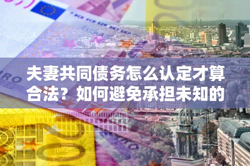 济南夫妻共同债务怎么认定才算合法？如何避免承担未知的债务风险？
